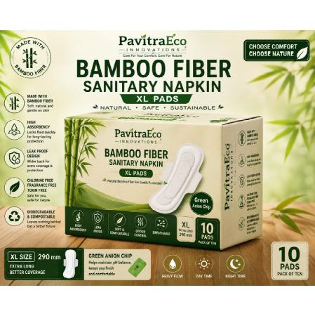 Bamboo Fiber Sanitary Napkin XL