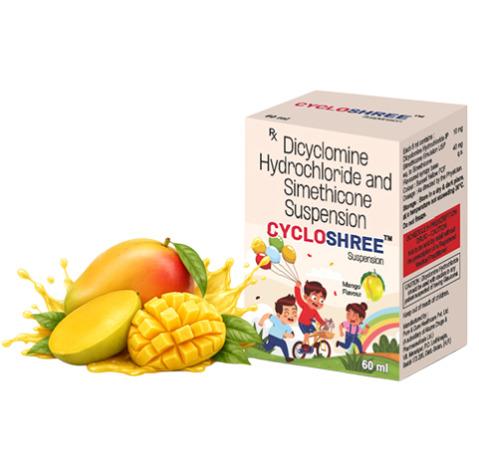 Dicylomine Hydrochloride And Simethicone Suspension