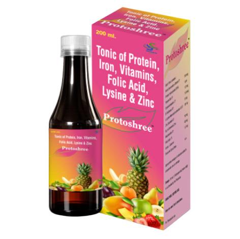 Protein Iron Vitamins Folic Acid Lyssine And Zinc Syrup
