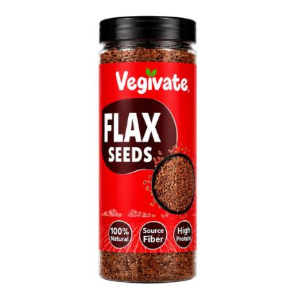Vegivate Flax Seeds - 100% Natural | Source of Fiber & High Protein