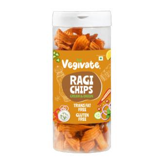 Vegivate Ragi Chips Cream & Onion - 150g | Crispy, Crunchy & Flavourful Ragi Snack