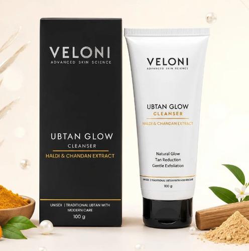 Veloni Ubtan Glow Cleanser with Haldi & Chandan Extract | Brightening Face Cleanser