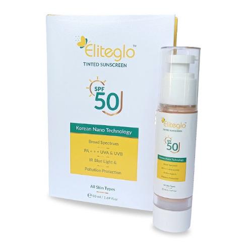 Eliteglo Tinted Sunscreen SPF 50 with Matte Effect