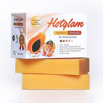Hotglam Papaya Orange Skin Whitening Soap