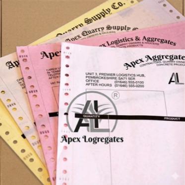 PRINTED DOT-MATRIX BILLS