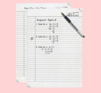 ASSIGNMENT SHEETS