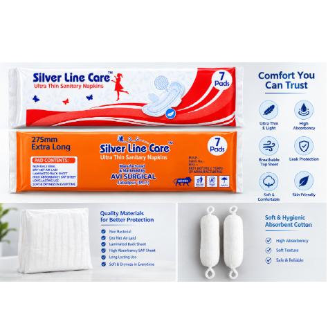 Ultrathin Pads Silver Line Care
