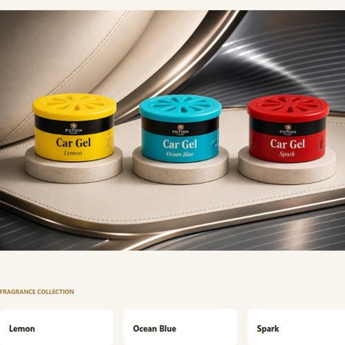 Car Gel - Lemon, Ocean Blue, Spark