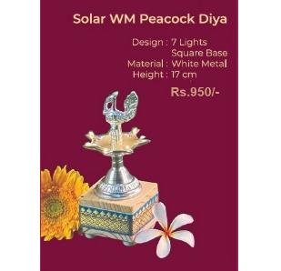Solar WM Peacock Diya