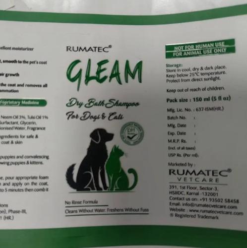 Gleam Dry Bath Shampoo (Lemon Grass)