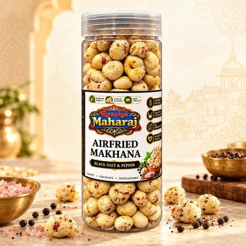 Air Fried Makhana - Black Salt & Pepper | Healthy Fox Nuts Snack