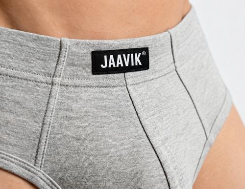 Cloudy Grey Cotton Spandex Regular Fit Brief For Men