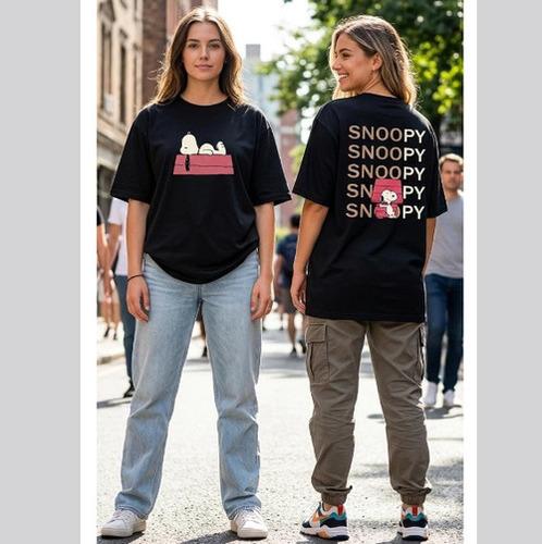 Ladies Tensil Fabric Baggy Sleeves Front n Back Print T Shirts