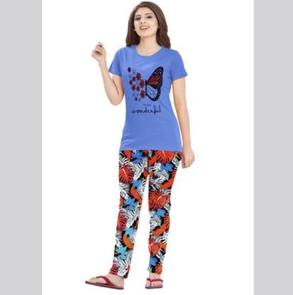 Ladies Pyjama T Shirt Set