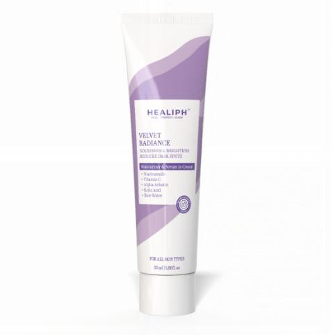 Healiph Velvet Radiance Skin Brightening Cream | 2-in-1 Moisturizer & Serum