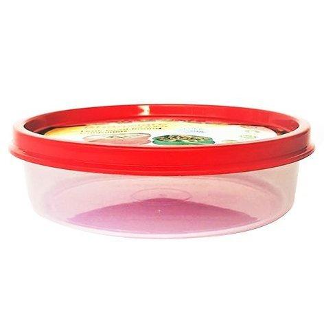 220 ML Clear Red Cap Close Tiffin Box  