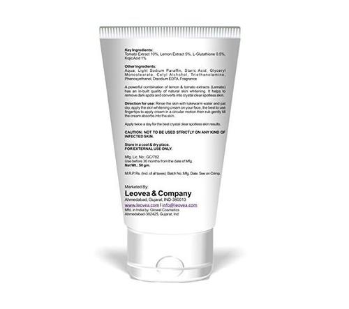  LÃOVEA COSMETICS Lemato Whitening Cream (50 gm) BACK