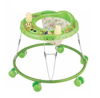 Foldable 6 Wheeler Green Baby Girl Walker
