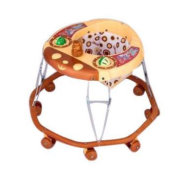 8 Wheeler Brown Round Baby Walker