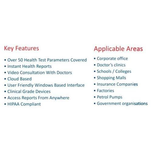 Features of Anytime Health Monitoring Kiosk