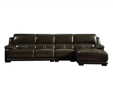 Brown Leather Sofa Set