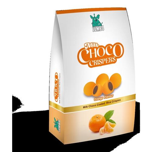 Choco Crispers (Milk Choco Coated Rice Crispies) Orange Flavour