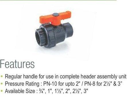 Single Union Ball Valve