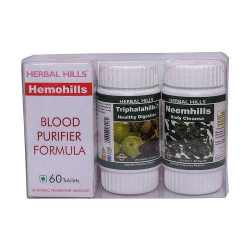 Blood Purifier Tablets - Blood Cleanser - Hemohills combination pack