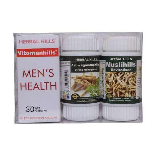 Ayurvedic medicines for strength and stamina - Vitomanhills combinatio pack