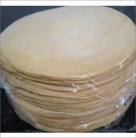 Round Plain Papad