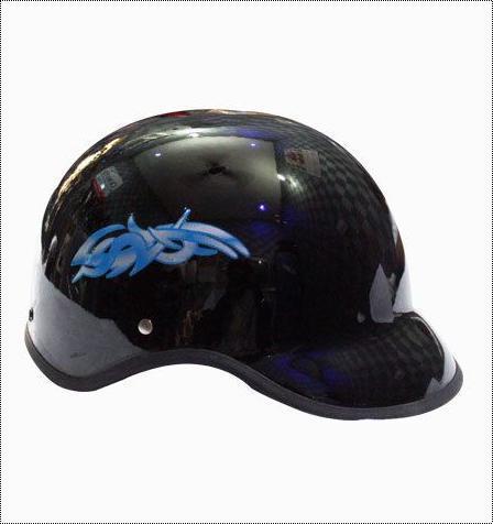 Ladies Black Open Face Helmet