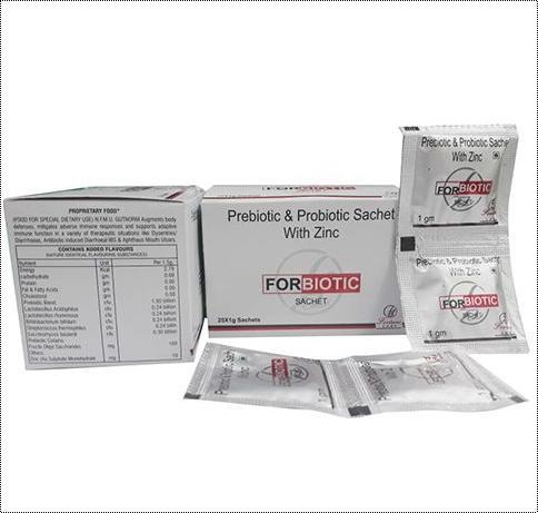 Prebiotic And Probiotic Sachet With Zinc