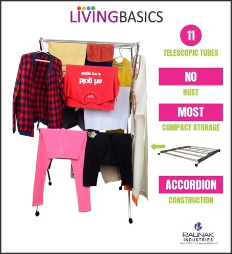 Stainless Steel Cloth Stand ( X Model )