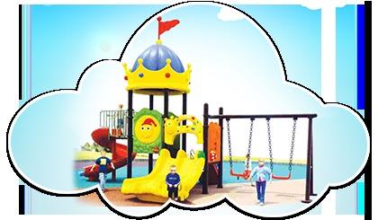 Mega-Castle-Play-Yard-with-Swing-set