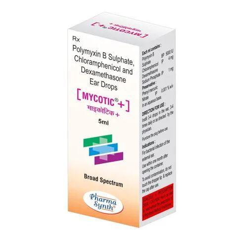 Polymyxin B Sulphate, Chloramphenicol And Dexamethasone Ear Drops