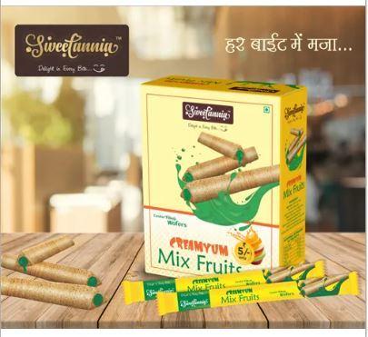 Creamyum Mix Fruits Center Filled Wafers