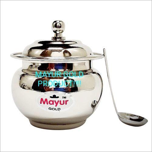 Stainless Steel Ghee Pot with Lid