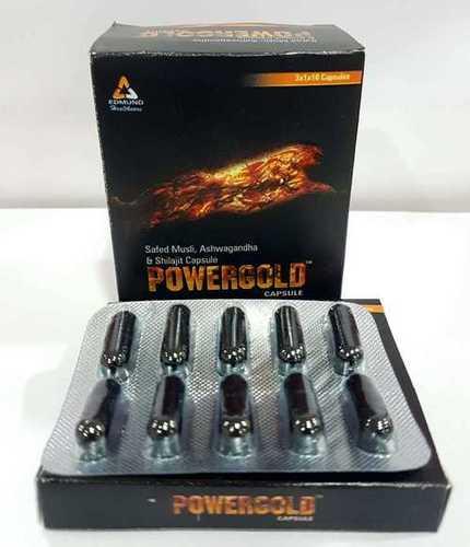 POWERGOLD CAPSULE ( SAFED MUSLI, ASHWAGANDHA & SHILAJIT CAPSULE )