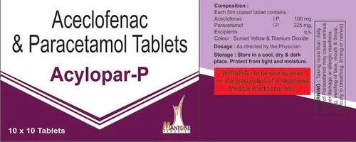 Aceclofenac & Paracetamol Tablets