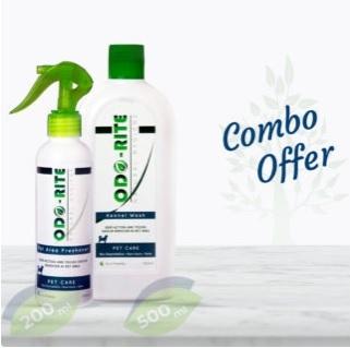 ODO-RITE Combo Pack Kennel Wash/Pet Floor Cleaner with Odour Neutralizer