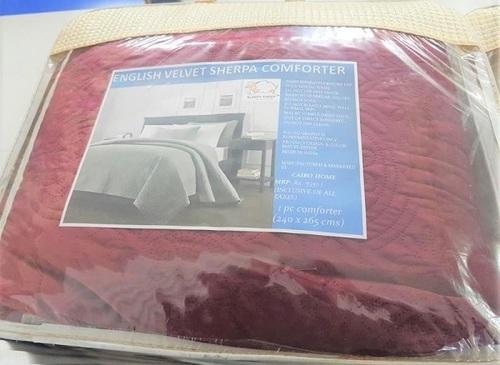 HOLLAND VELVET COMFORTER 650 GSM , SIZE 230 X 260 CMS