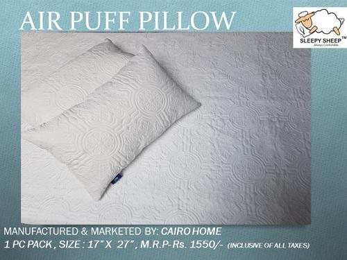 AIR PUFF PILLOW AIRNOB DESIGN 1 pc Blue