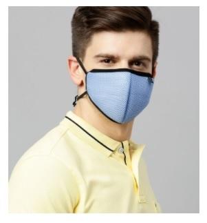 F95 Adjustable Headband Face Mask (Mesh Sky Blue)