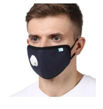 F95 Earloop With Respirator (Mesh Navy Blue)