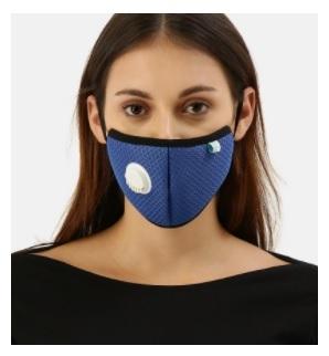 F95 Earloop With Respirator (Mesh Royal Blue)