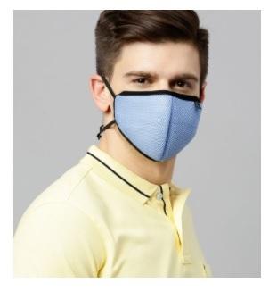 F95 Adjustable Headband Face Mask (Mesh Sky Blue)