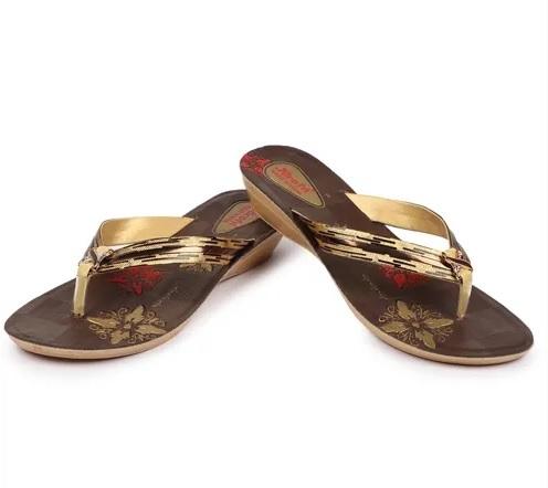 Ladies PU Fancy Slippers