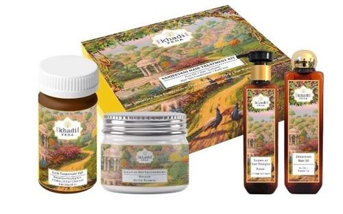 Hair Treatment Kit - Hair oil, Shampoo, Conditioner Spa, Capsule