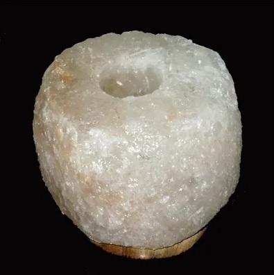 Rock Salt Candle Stand