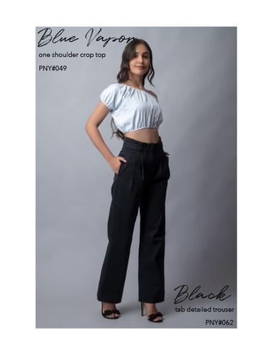 Black tab detailed trouser